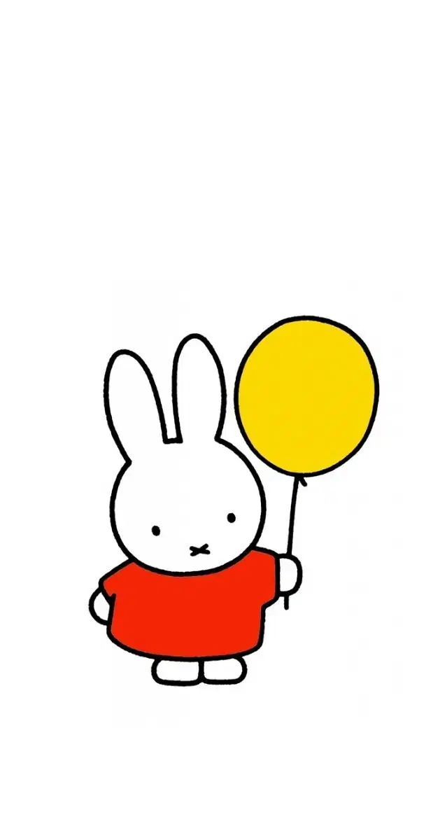 Miffy Rabbit Doll, Red Outfit, Yellow Balloon 2